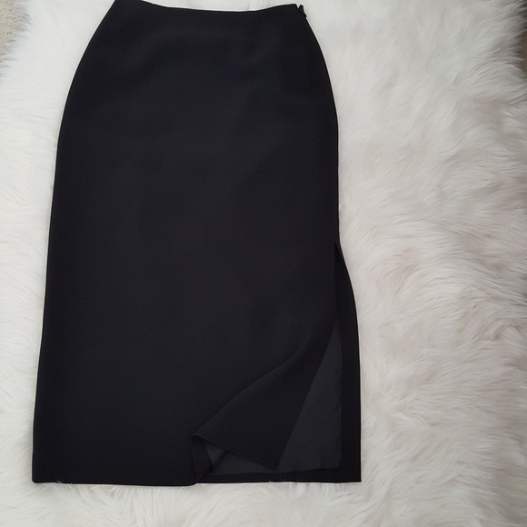 Ann Taylor Dresses & Skirts - Ann Taylor 4P long black skirt w high slit on left